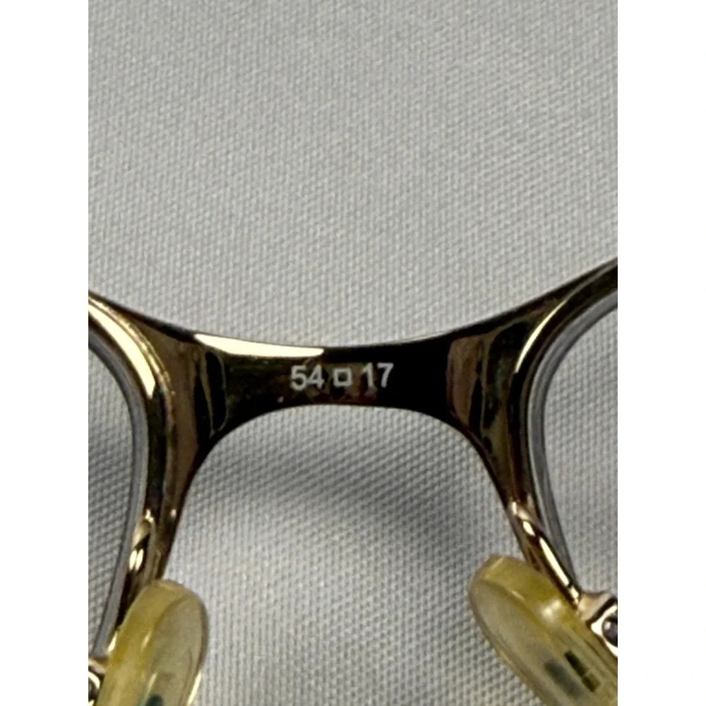Escada Eyeglasses Frames‎ Black Gold Semi Rimless Designer 54-17